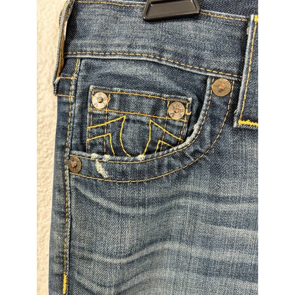 True Religion Jeans‎ Size 24 Denim Brianna Cotton Blue Low Rise Distressed - Picture 5 of 16